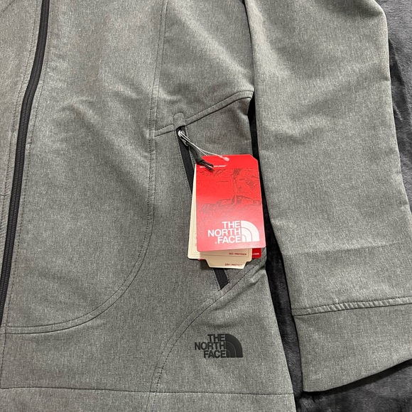 🆕 The North Face Ladies Tech Stretch Soft Shell Jacket - Medium Heather Grey - Picture 12 of 13